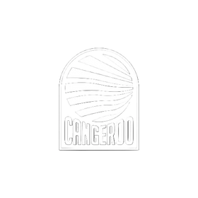 White logo with 'Cangeroo' text on a black background