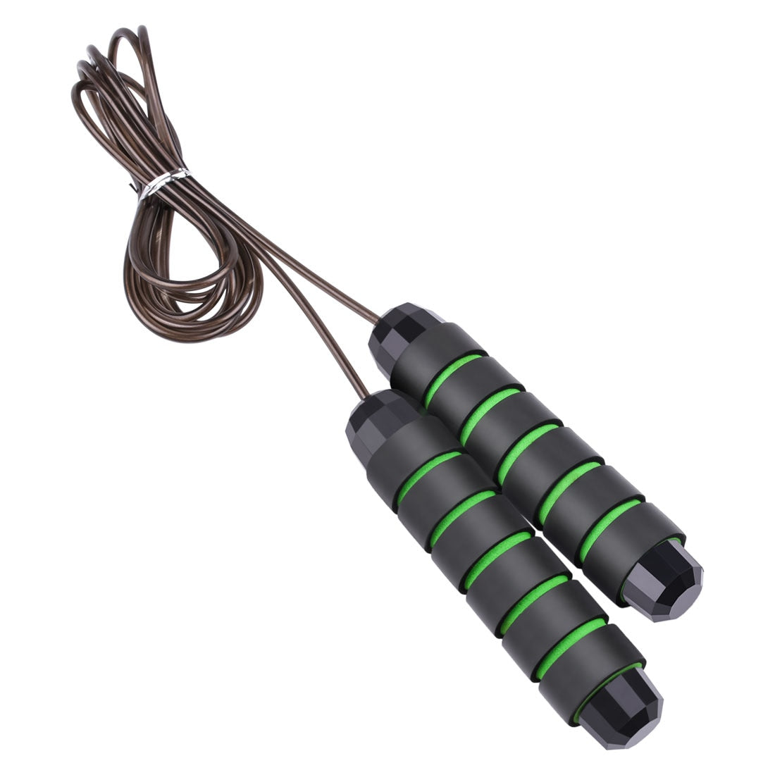 Jump rope coiled