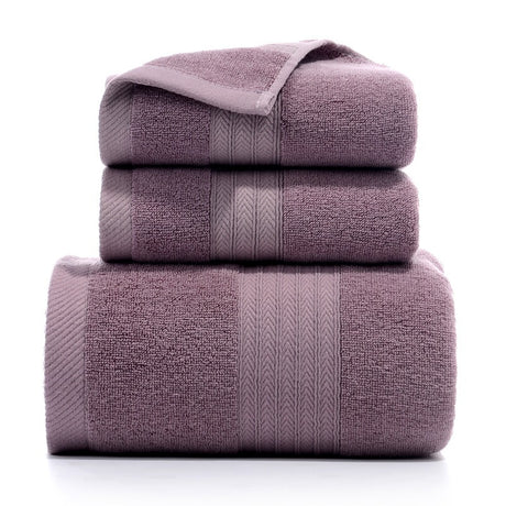 Flat frame towel set in grey