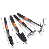 Garden shovel set tools laid out