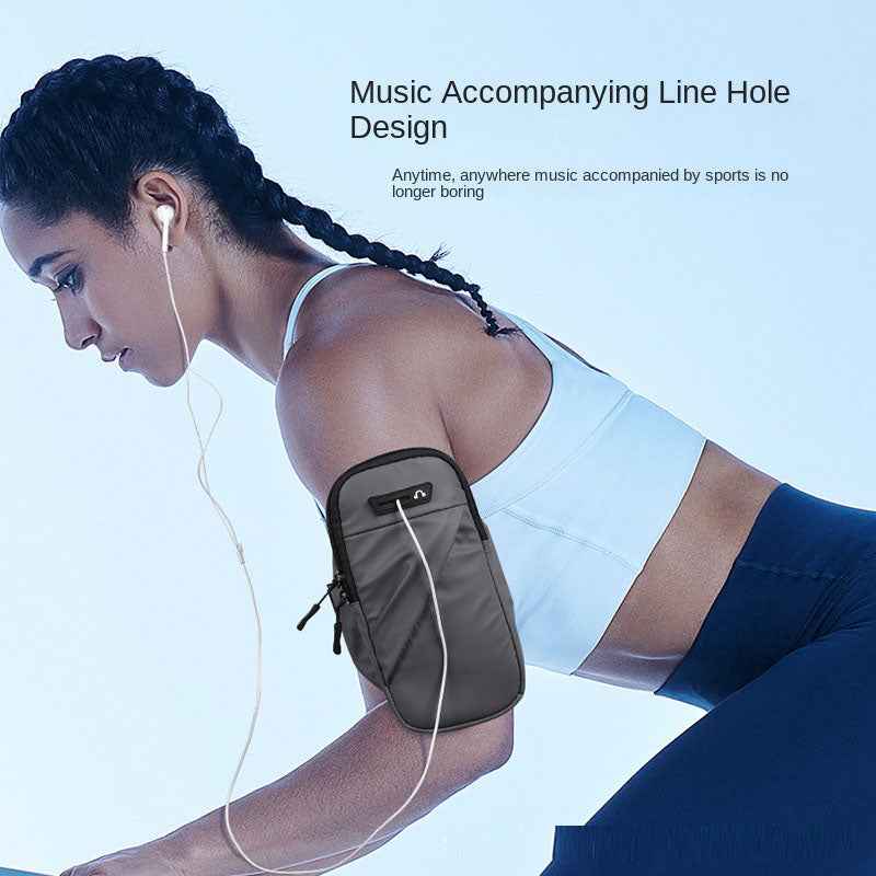 Sports running mobile phone arm bag