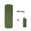 Camping sleeping mat set up inside a tent