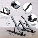 Adjustable angle of the laptop stand