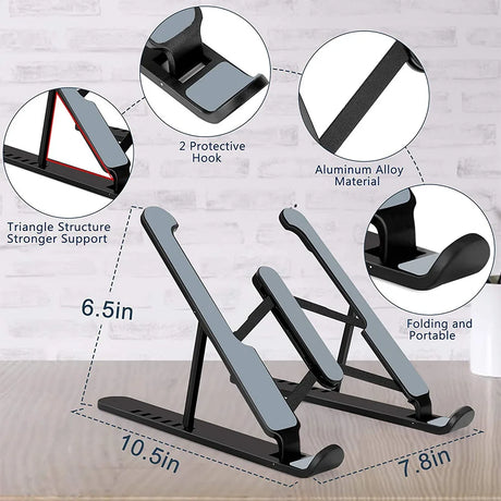 Adjustable angle of the laptop stand
