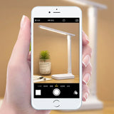 LED desk lamp in cool white reading mode