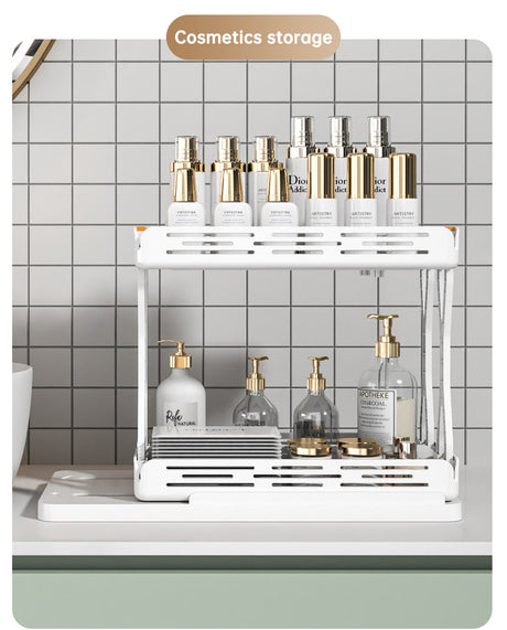 Double layer spice rack from above