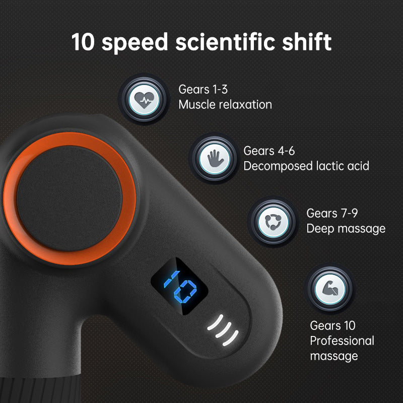 Massage gun speed display