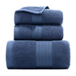 Three-piece cotton towel set folded