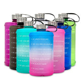 Water bottle in blue-pink gradient