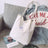 Corduroy tote bag in pink
