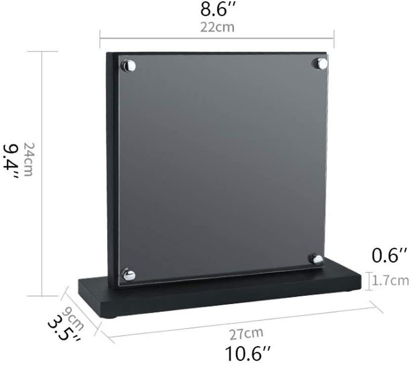 Double-sided magnetic knife block side view