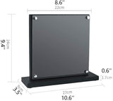 Double-sided magnetic knife block side view
