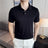 Polo shirt in deep black