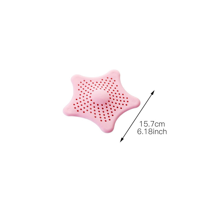 Drain hair catcher over a shower plughole