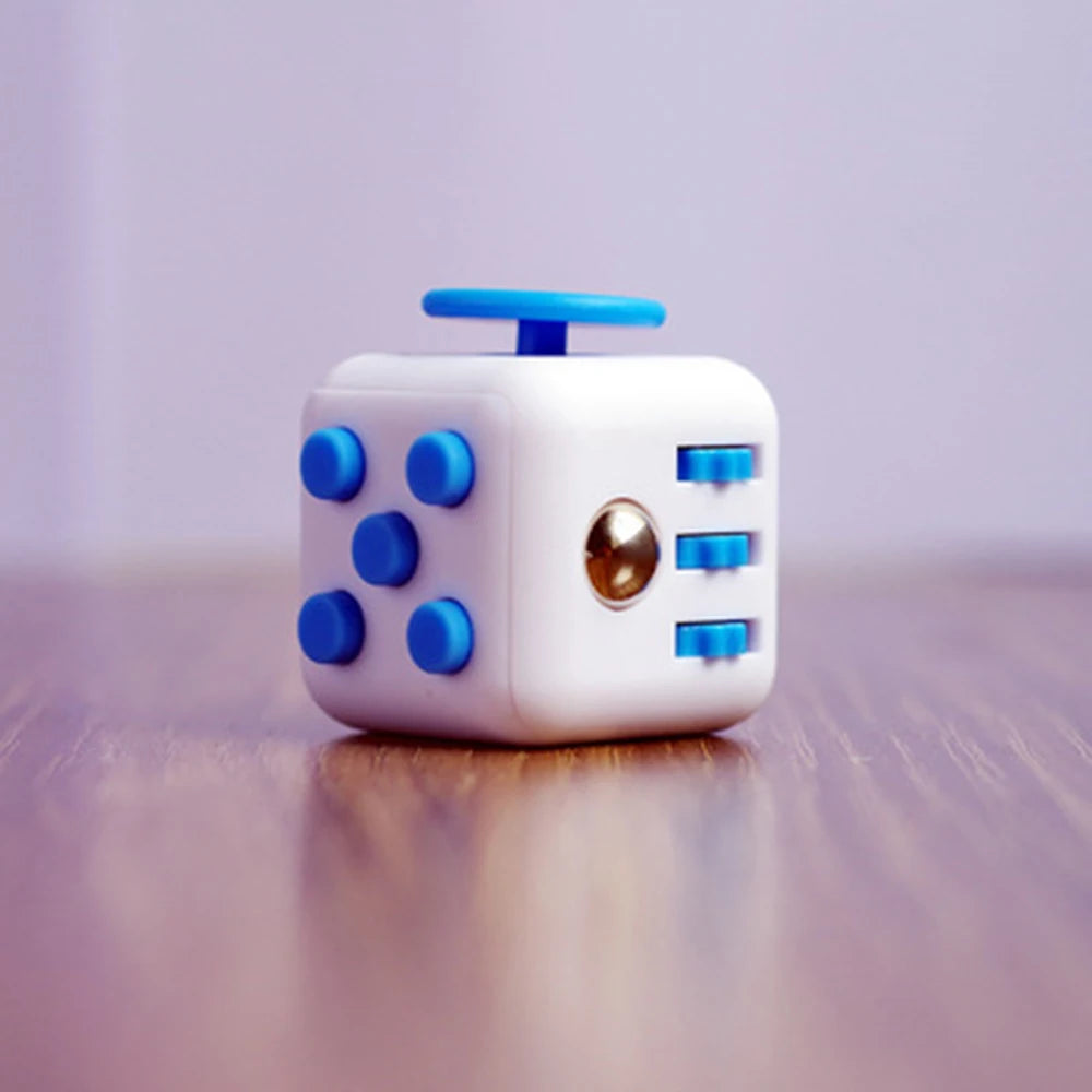 Fidget cube held in hand