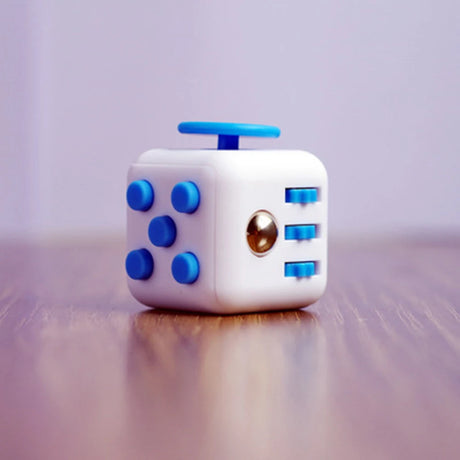 Fidget cube held in hand