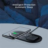 Clear wireless charging pad showing internal design