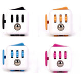 Fidget cube being clicked between fingers