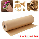 Brown kraft wrapping paper roll