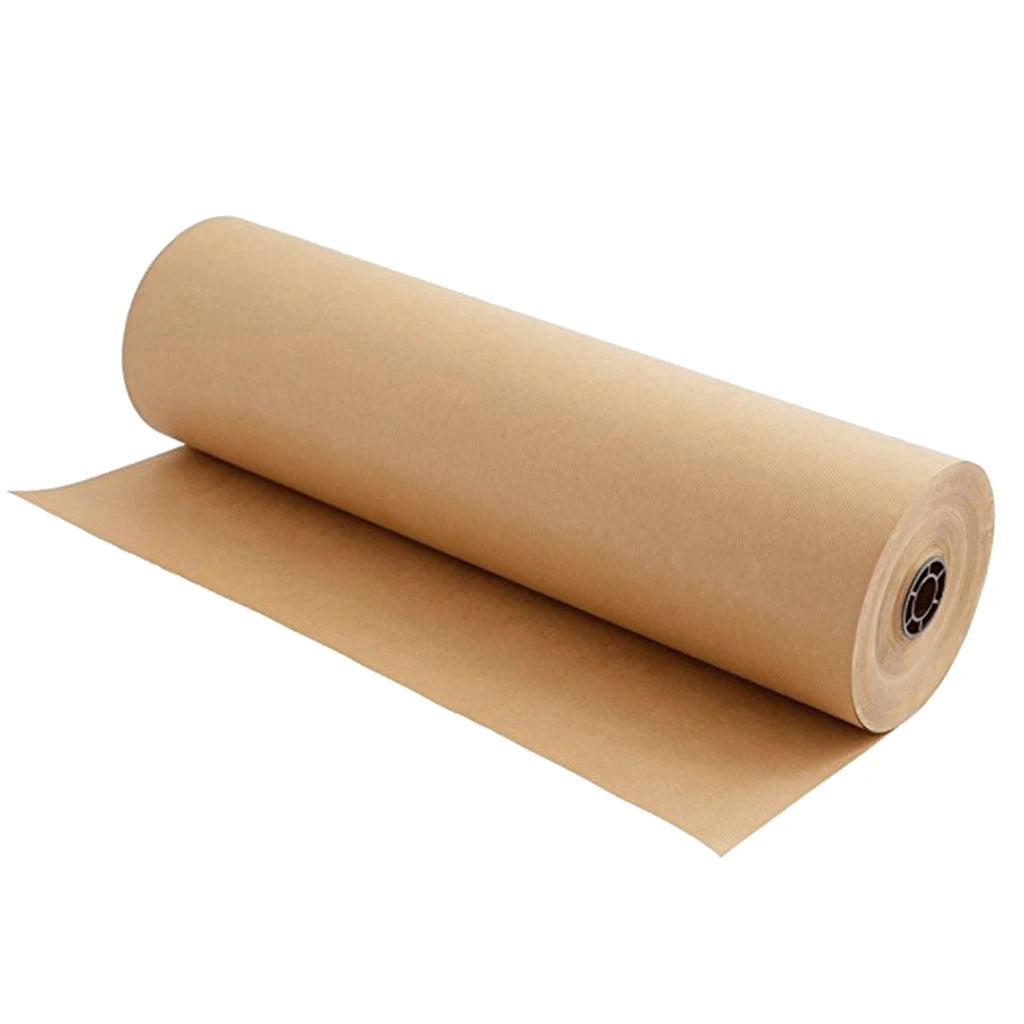 Parcel wrapped in brown kraft paper