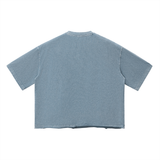 Mens Vintage Wash Boxy T-Shirt Oversized Streetwear S M L XL