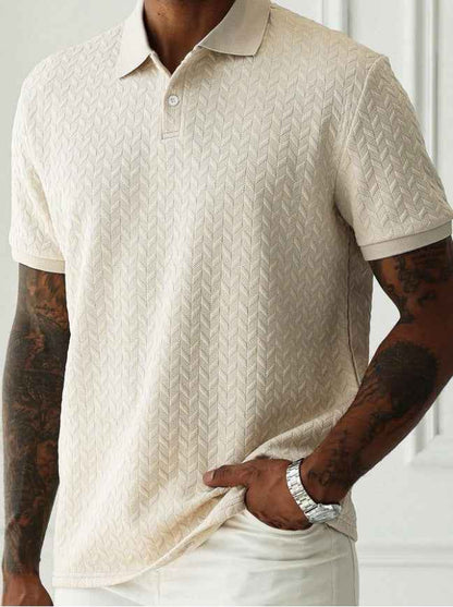 Men’s Solid Color Slim Fit Shirt – Short Sleeve Casual Tee