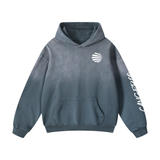 Mens Heavyweight Sunfade Hoodie Pullover Streetwear S M L XL