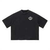 Mens Vintage Wash Boxy T-Shirt Oversized Streetwear S M L XL