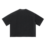 Mens Vintage Wash Boxy T-Shirt Oversized Streetwear S M L XL