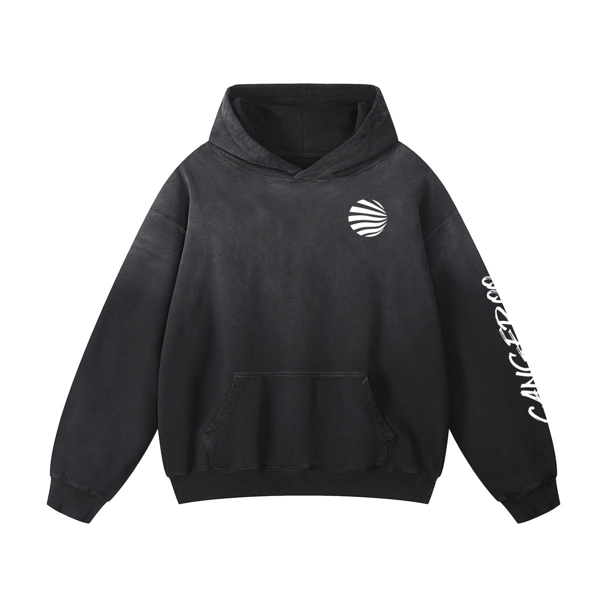 Mens Heavyweight Sunfade Hoodie Pullover Streetwear S M L XL