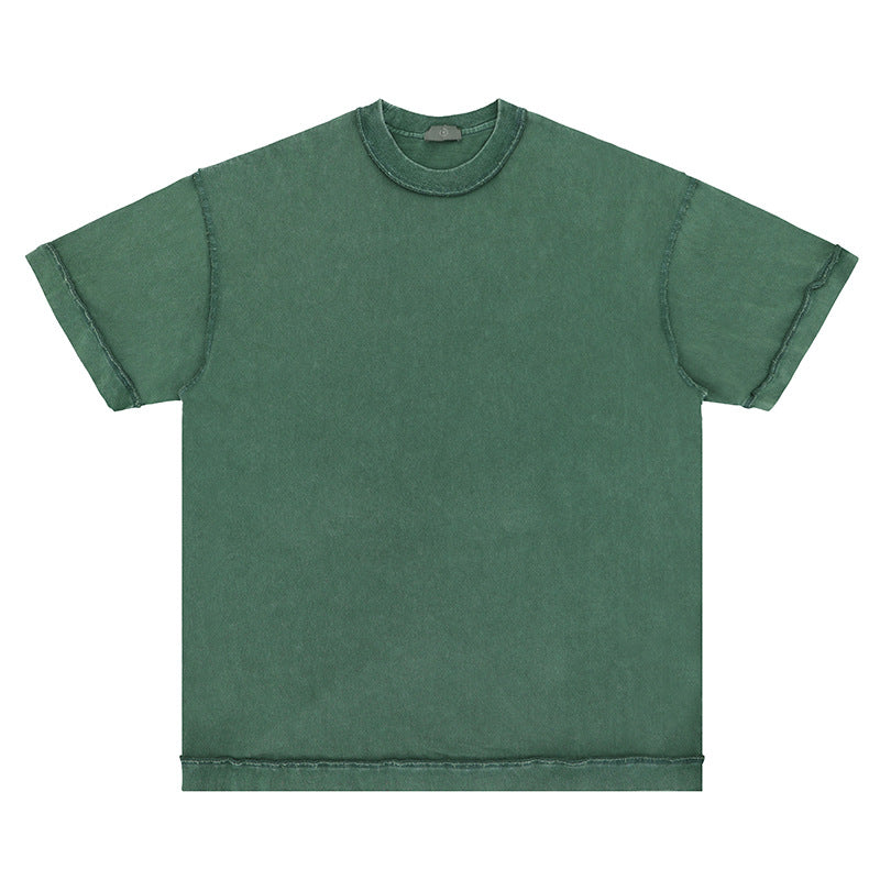 Cangeroo 270G Heavyweight Oversized Men's Tee — Washed Solid Color
