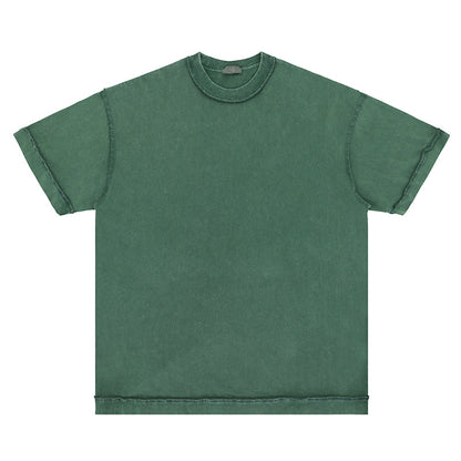 Cangeroo 270G Heavyweight Oversized Men's Tee — Washed Solid Color